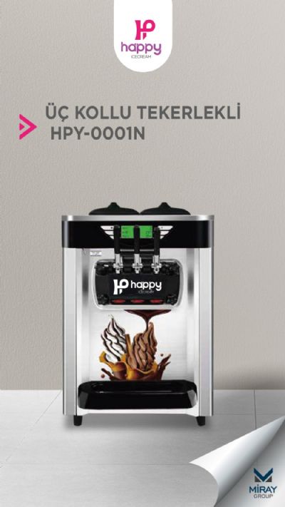 Happyicecream HPY0001N Frozen Yoğurt,Milkshake ve Soft Dondurma Makinasi